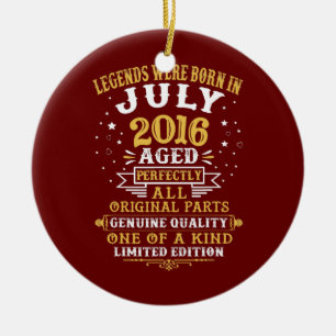 Ornamento De Cerâmica As Legendas Foram Nasceres Em Julho De 2016, 6