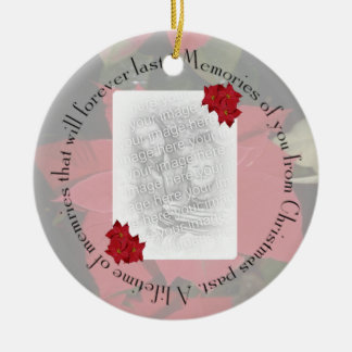 Ornamento De Cerâmica As memórias de você, personalizam