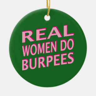 Ornamento De Cerâmica As mulheres reais fazem Burpees
