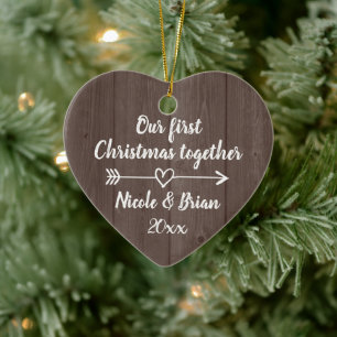 Ornamento De Cerâmica As nossas 1ruas de Natal juntas vintage lenha cast