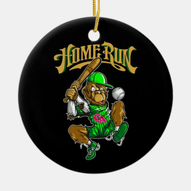 Ornamento De Cerâmica as palavras quot thunder quot nele (Frente)