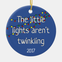 Ornamento De Cerâmica As pequenas luzes não estão piscando