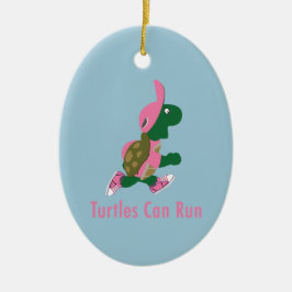 Ornamento De Cerâmica As Tartarugas Podem Correr