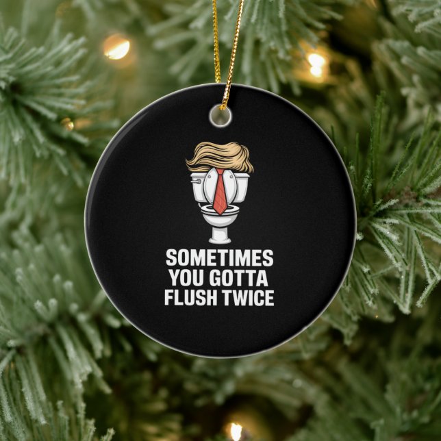 Ornamento De Cerâmica Às Vezes Tem Que Voar Duas Vezes (Árvore)