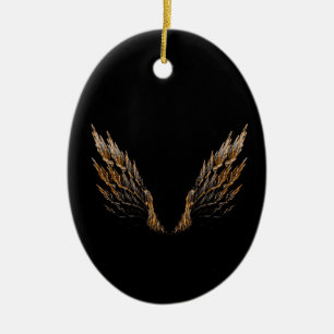 Ornamento De Cerâmica Asas Abertas