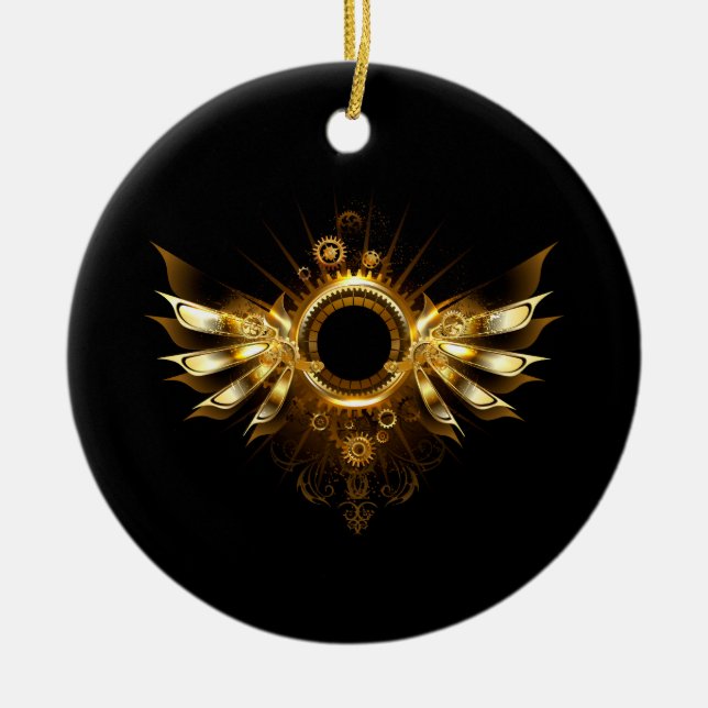 Ornamento De Cerâmica Asas de vapor (Frente)