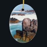 Ornamento De Cerâmica Asilomar Beach, Monterey, California, EUA<br><div class="desc">Asilomar Beach,  Monterey,  California,  EUA</div>