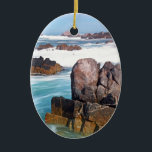 Ornamento De Cerâmica Asilomar Beach, Monterey, California, EUA<br><div class="desc">Asilomar Beach,  Monterey,  California,  EUA</div>