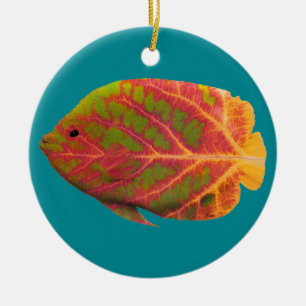 Ornamento De Cerâmica Aspen Peixe Tropical 1
