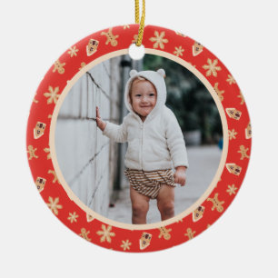 Ornamento De Cerâmica Assar de Natal de 2025