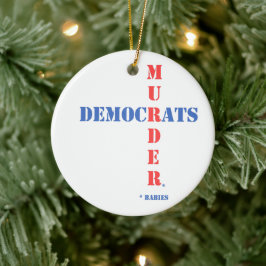 Ornamento De Cerâmica Assassinato de Democratas