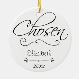 Ornamento De Cerâmica Assistência social escolhida, presente datado do