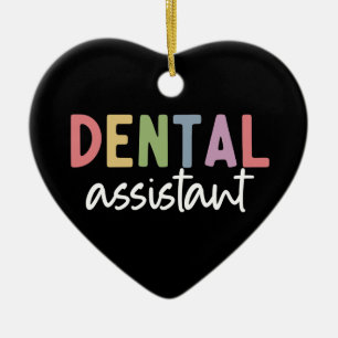 Ornamento De Cerâmica Assistente dentário   Presentes para Dentista Assi