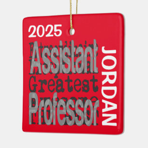 Ornamento De Cerâmica Assistente Professor Extraordinário PERSONALIZADO