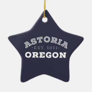 Ornamento De Cerâmica Astoria Oregon