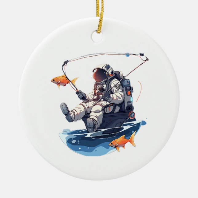 Ornamento De Cerâmica astronauta (Frente)