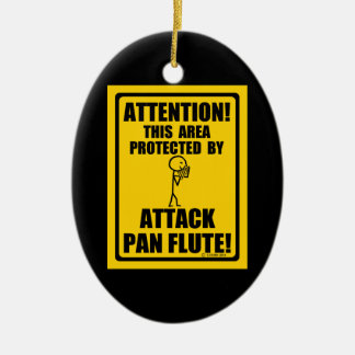 Ornamento De Cerâmica Atacar Flauta Pan