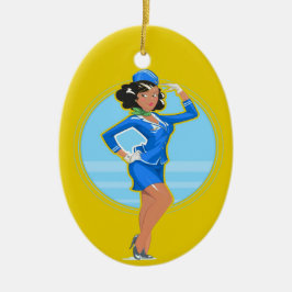 Ornamento De Cerâmica Atendedor de Voo