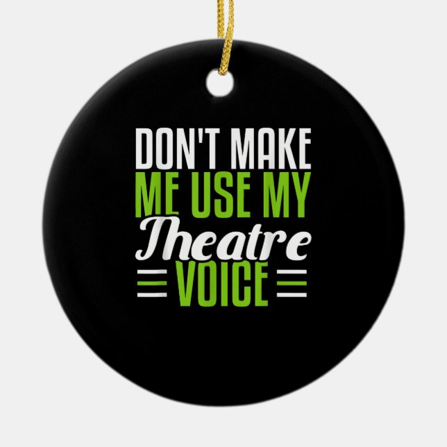 Ornamento De Cerâmica Ater Dramatic Musway Ator Atriz (Frente)