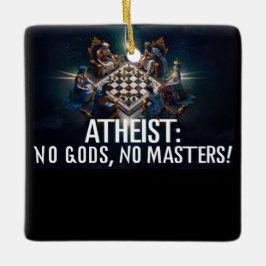 Ornamento De Cerâmica Atheist