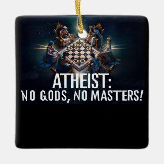 Ornamento De Cerâmica Atheist