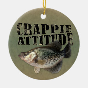 Ornamento De Cerâmica Atitude do Crappie