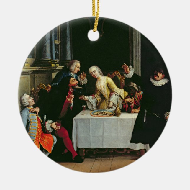 Ornamento De Cerâmica Atores cómicos (Frente)