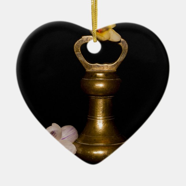 Ornamento De Cerâmica Atração Floral (Frente)