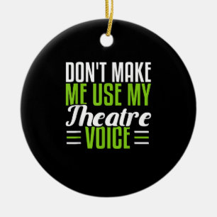 Ornamento De Cerâmica Atriz De Atores Musicais Da Broadway