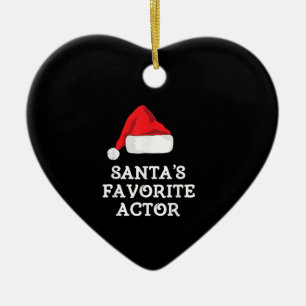 Ornamento De Cerâmica Atriz de Natal do Ator Favorito Santas