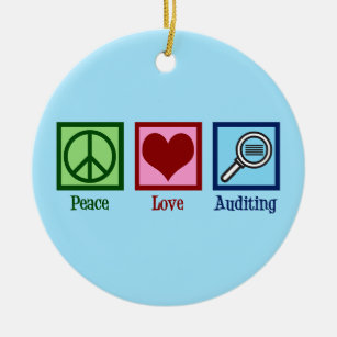 Ornamento De Cerâmica Auditoria do Peace Love