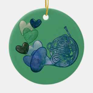 Ornamento De Cerâmica Aula de Música de Banda de Trompa