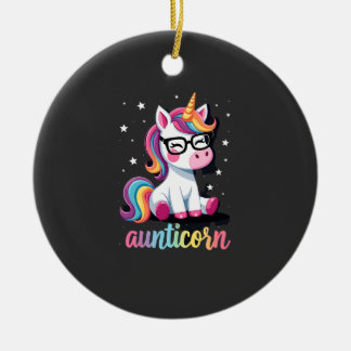 Ornamento De Cerâmica Aunticorn Aunty Dabbing Unicorn Auntie Aunt Christ
