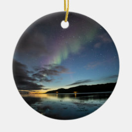 Ornamento De Cerâmica Aurora Boreal