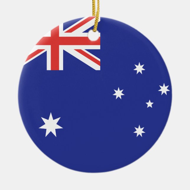 Ornamento De Cerâmica Australia Flag (Frente)