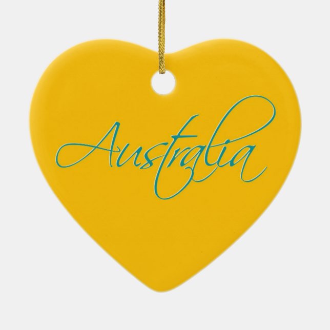 Ornamento De Cerâmica Austrália:Ornamento Cerâmico de Viagem (Verso)