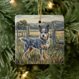 Ornamento De Cerâmica Australian Cattle Dog
