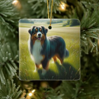 Ornamento De Cerâmica Australian Shepherd