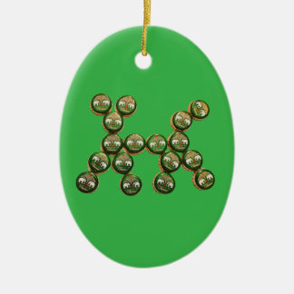 Ornamento De Cerâmica ​🐶 Authentic Chang Beer Cap Dog