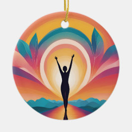 Ornamento De Cerâmica Autoamor e empoderamento