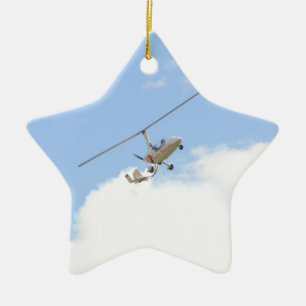 Ornamento De Cerâmica Autogiro em vôo