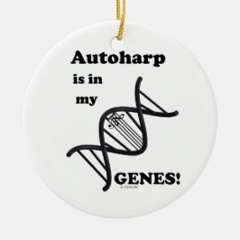 Ornamento De Cerâmica Autoharp em meus Genes