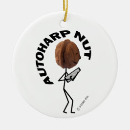 Ornamento De Cerâmica Autoharp Nut!