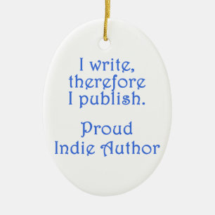 Ornamento De Cerâmica Autor Indie orgulhoso