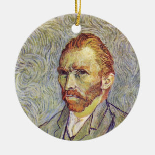 Ornamento De Cerâmica Autoretrato Vincent Willem van Gogh