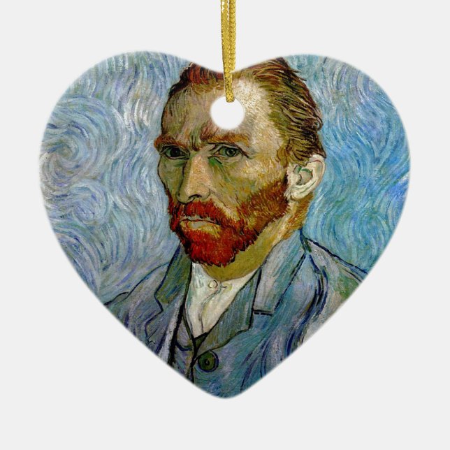 Ornamento De Cerâmica autorretrato de Van Gogh (Frente)