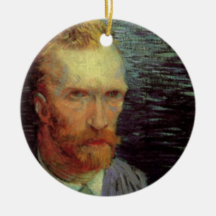 Ornamento De Cerâmica Autorretrato de Vincent van Gogh, Arte Fino Antigo