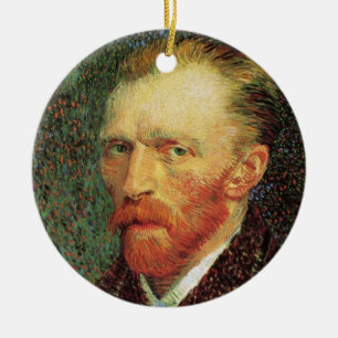 Ornamento De Cerâmica Autorretrato de Vincent van Gogh, Arte Fino Antigo