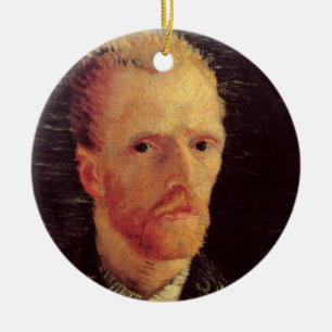 Ornamento De Cerâmica Autorretrato de Vincent van Gogh, Arte Fino Antigo