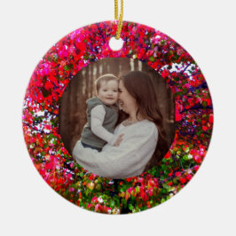 Ornamento De Cerâmica Autumn Changing Leaves, árvores impressionistas ro